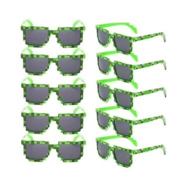 Imagem de Óculos De Gamer Pixel 8-Bit (Pacote Com 10) - Armação De Plástico, Ócu