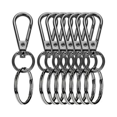 Imagem de Fechos De Lagosta Com Anel Oval, Ganchos Giratórios, Chaveiros, Clipes