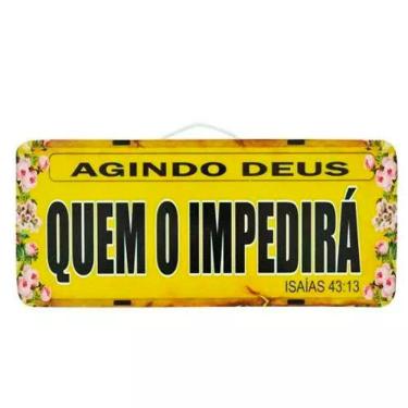 Imagem de Placa Carro Decorativa Em Madeira Quem O Impedirá