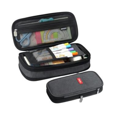 Imagem de Estojo De Lápis De Lona Impermeável De Grande Capacidade, Bolsa De Mat