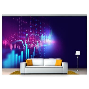 Imagem de Papel De Parede Tecnologia Finanças Computação 7,50M² Tec13