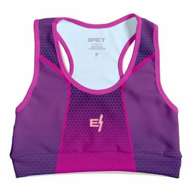 Imagem de Cropped Top Academia Fitness Estilo Confortável Para Treino Alta Suste