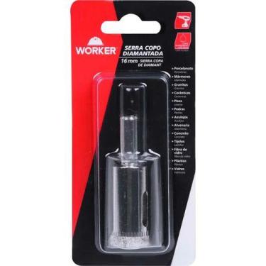 Imagem de Serra Copo Diamantada Porcelanato E Vidro 16mm - Worker