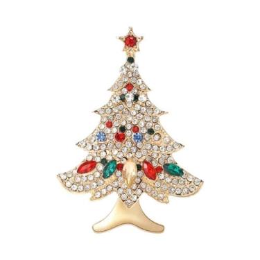 Imagem de Broche De Pérola Com Estrela De Strass Para Mulheres, Acessórios De Jo