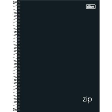 Imagem de Tilibra - Tilibra ZIP - Caderno Espiral Capa Dura, 200x275mm, 80 Folhas, Negro