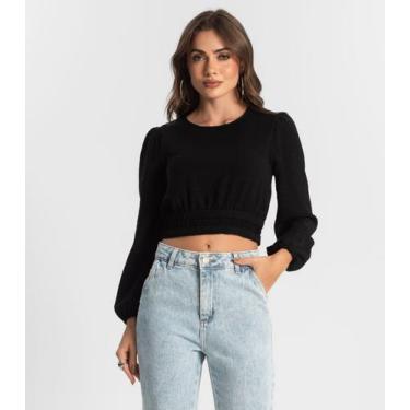 Imagem de Blusa Feminina Manga Longa Endless Preto, P, Preto