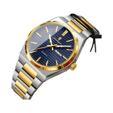 Imagem de Relógio De Pulso Masculino À Prova d'Água Com Luz, Em Aço Inoxidável, 