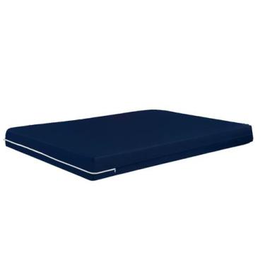Imagem de Capa Para Colchão Casal com Zíper de Malha Gel - Malucasim, Marinho