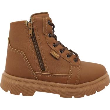 Imagem de Bota Coturno Infantil Menino Casual Dia a Dia Passeio Festa Cano Baixo Com Zíper Anatôm...