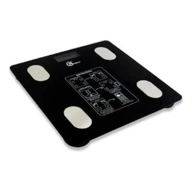 Imagem de Balança Digital Até 140kg Academia Aplicativo Bluetooth Cor - Congratu