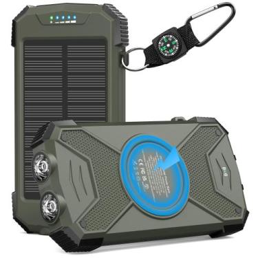 Imagem de Power Bank Solar BLAVOR PN-W05 10000mAh 20W Sem Fio