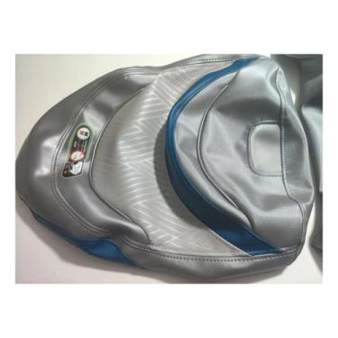 Imagem de Capa Banco Compatível Seadoo Gtx 300 Limited 2020 + Grampo Azul/prata/
