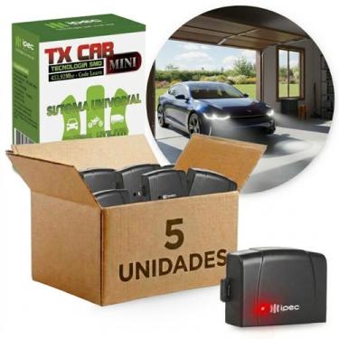 Imagem de Kit 5 Transmissor Universal TX Car Mini Ipec Veicular Portão