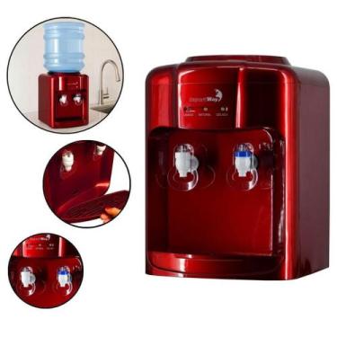 Imagem de Bebedouro Refrigerador de Água Gelada Vermelho 127V ou 220V Importway,