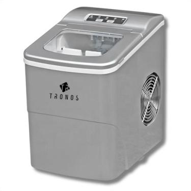 Imagem de Máquina de Gelo 12Kg Tronos B12/B - Prata - Reservatório de Água 2 Lit