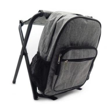 Imagem de Mochila Termica Banqueta Dobravel Banco Portatil Bolsa Cooler Cadeira 