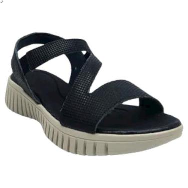 Imagem de Sandália Usaflex Anabela Tira Elástico, New blue, 35