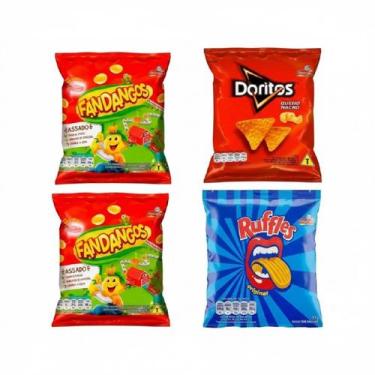 Imagem de Kit 20 salgadinho Elma Chips mini Doritos +fandangos+ruffles, 20 unida