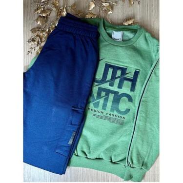 Imagem de Conjunto masculino infantil juvenil moletom inverno menino - Angerô, V