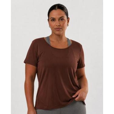 Imagem de Camiseta Feminina Plus Size Dry Fit Poliamida Premium Academia Treino 