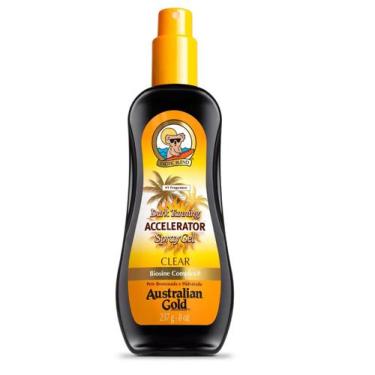 Imagem de Bronzeador Australian Gold Accelerator Dark Tanning Spray Gel 237 ml
