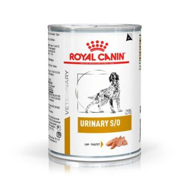 Imagem de Ração Úmida Royal Canin Veterinary Urinary S/O para Cães Adultos 410g
