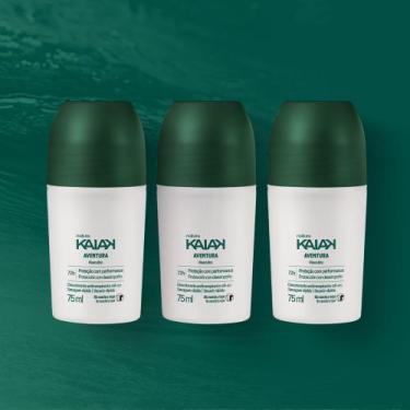 Imagem de Kit Desodorante Antitranspirante Roll-on Kaiak Aventura Masculino (3 u