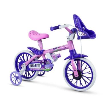 Imagem de Bicicleta Criança Aro 12 Infantil Menino Menina Rodas Nathor -, Rosa, 