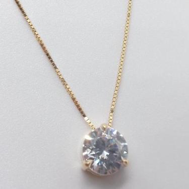 Imagem de Gargantilha veneziana ouro 18k 45 cm + pingente ponto de luz - Nbrujoi