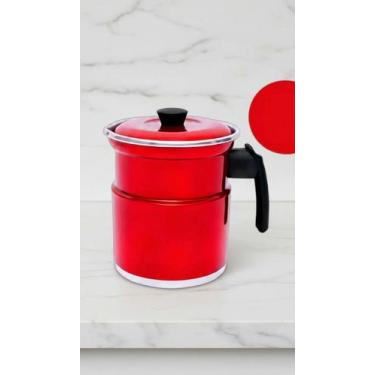 Imagem de Leiteira Térmica com Apito 1,5L Vermelha - Congratulations Store