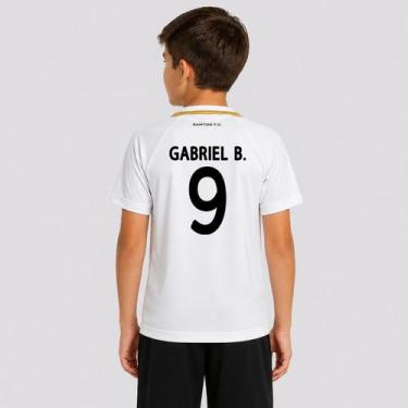 Imagem de Camisa Santos Manto 9 Gabriel B Infantil - Braziline, 10 ANOS
