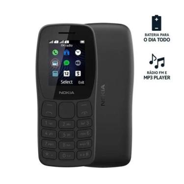 Imagem de Celular Nokia 106 2G Dual Chip Tela 1,8 Rádio FM Lanterna Bluetooth Pr