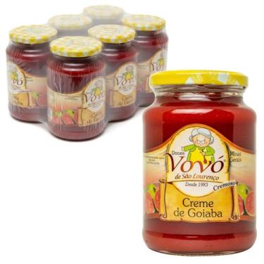 Imagem de Kit 6und Creme de Goiaba VOVÓ DE SÃO LOURENÇO 650g