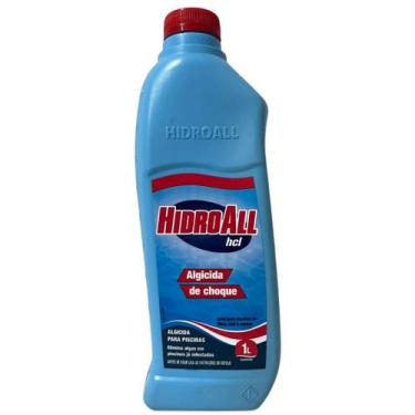Imagem de Algicida De Choque Hcl 01 Litro Hidroall Elimina Algas