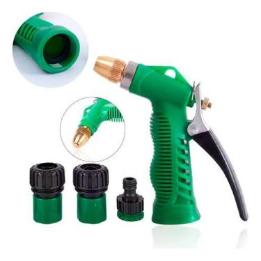 Imagem de Kit Esguicho Mangueira Irrigação com Engate Rápido  Prático e Resisten