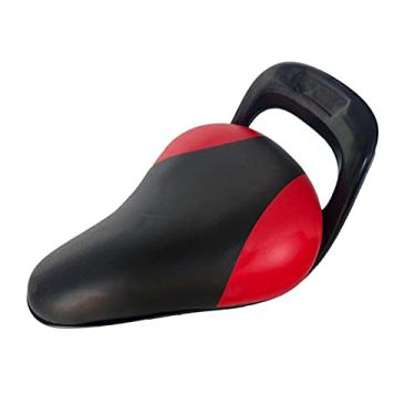 Imagem de Newmind Sela de bicicleta infantil, com alça confortável, almofada macia, assento de bicicleta de montanha, acessórios infantis para bicicleta para meninos e meninas - vermelho