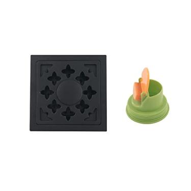 Imagem de Ralo de piso de a?o inoxid¨¢vel preto, banheiro, chuveiro, ralo de piso, ralo de m¨¢quina de lavar, ralo de piso, 3