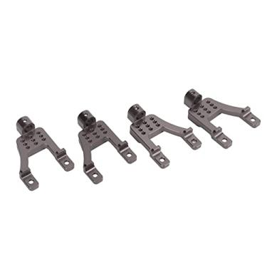 Imagem de Peças de atualização de carro RC, longa vida útil Suporte de amortecedor de metal Excelente desempenho para carro RC MN86(Titânio)