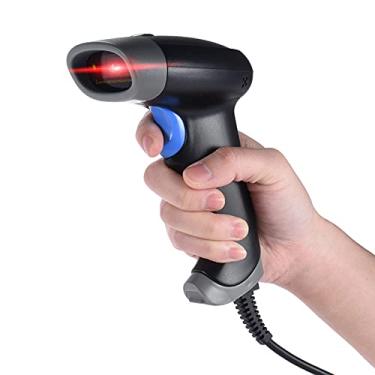 Imagem de Scanner De Código De Barras Usb,2D QR 1D USB Barcode Scanner CCD Luz Vermelha PDF417 tela de suporte Scanning Bar Code Reader vários idiomas para WeChat Alipay Pagamento móvel