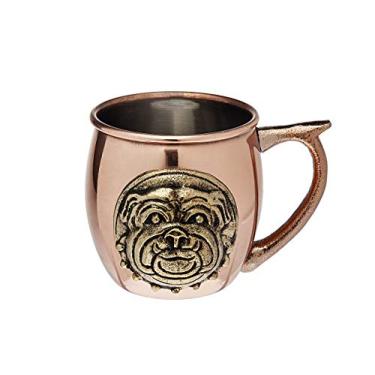 Imagem de Moscow Mule Copper Mugs for Cocktails and Ice Cold Beverages - Bulldog - 20 oz