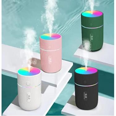 Imagem de Mini Umidificador Ar Portátil Purificador Usb Colorido L06 Luuk Young (Preto)