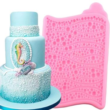 Imagem de Molde De Silicone Textura, Fundo Do Mar, Bolhas, Pérolas