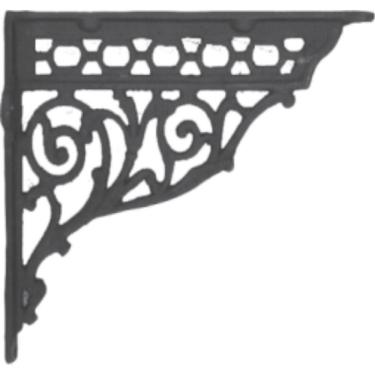 Imagem de Cantoneira Mão Francesa Nº02 Ferro Fundido 28x35cm