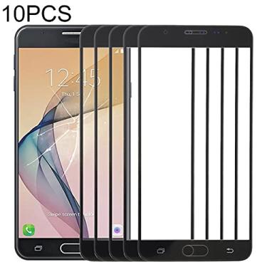 Imagem de HONGYAN Peças de substituição de telefone celular 10 pcs Lente de vidro externo da tela frontal para Samsung Galaxy J7 Prime, On7, G610F, G610F / DS, G610F / DD, G610M, G610M / DS, G610Y / DS, G610Y