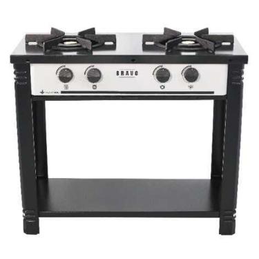 Imagem de  Fogão a Gás Bravo 2 BOCAS BR2B CINZA Met Venâncio