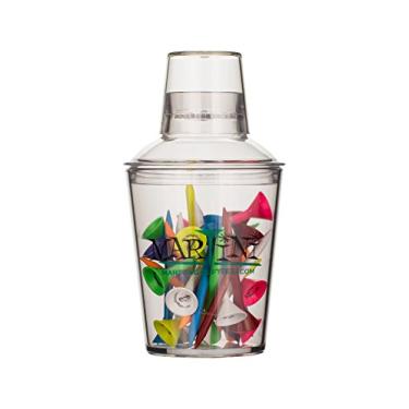 Imagem de Martini Golf Tees DMT005 agitador pequeno com camisetas de plástico durável de 8 cm, cores sortidas