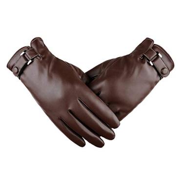 Imagem de Newmind Luvas de inverno masculinas e mulheres Touchscreen luvas de corrida para clima frio luvas quentes dirigindo ciclismo mensagens de texto treino treino - café