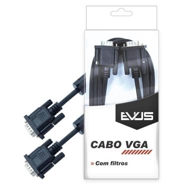 Imagem de Cabo Evus Vga C-005 5.0M Com Blister Filtros Hd15M X Hd15M P