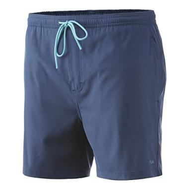 Imagem de HUK Shorts masculinos Pursuit Volley, secagem rápida, Sargasso Sea, XGG