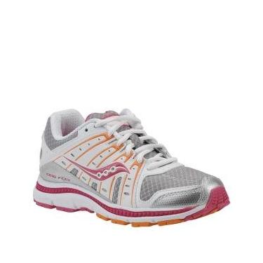 Imagem de Saucony Grid Flex Girls Silver/Pink/Orange 11 Medium
